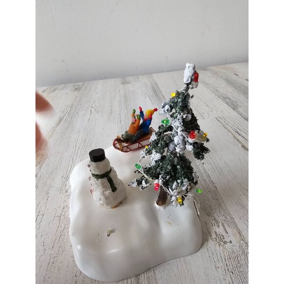 Lemax AS IS flooding light up tree snowman village accessory Xmas tree - Picture 2 of 7